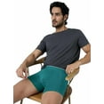 thumbnail image 2 of XYXX Crux IntelliFresh Cotton Trunks for Men | Solid Green Color | Soft, Breathable & Comfortable Innerwear | Daily Wear Trunk with Freshness Tech | Size - X-Large, 2 of 2