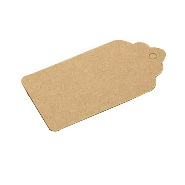 100pcs Label Kraft Paper Blank blank paper Hang Tags Christmas Wedding Party Favor Notes Solid Gift Card