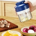 thumbnail image 6 of Electric Garlic Chopper - Rechargeable Mini Chopper with 4/6 Blades,8.5oz & 10.8oz Options,10-Second Fast Operation,USB Convenience,Long-Lasting Power for Chopping Garlic,Veggies,Nuts, 6 of 8