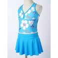 thumbnail image 3 of Alvivi Girls 3PCS Tankini Digital Printed Swimsuit Vest Tops Bottoms Skirt Set Bathing Suit 4-14, 3 of 7