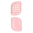 thumbnail image 4 of Peine 2 en 1, cepillo para champú, cepillo de silicona para masaje del cuero cabelludo. Rosa, 4 of 9
