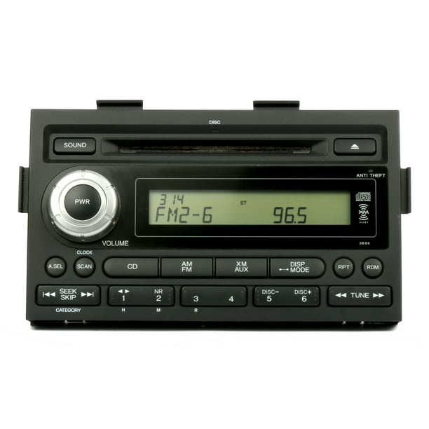 2006 08 Honda Ridgeline Am Fm Receiver Single Cd Player 39100 Sjc A001 Face 3bs0 Refurbished Walmart Com