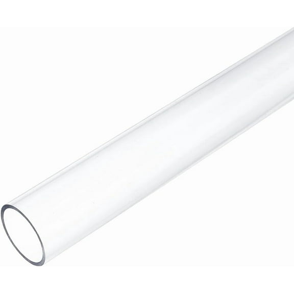 Transparent Acrylic Pipe Rigid Round Tube for Lamps and Lanterns Clear 305x30mm