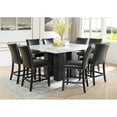 thumbnail image 6 of Steve Silver Camila White Marble Square Counter Height Table, 6 of 7