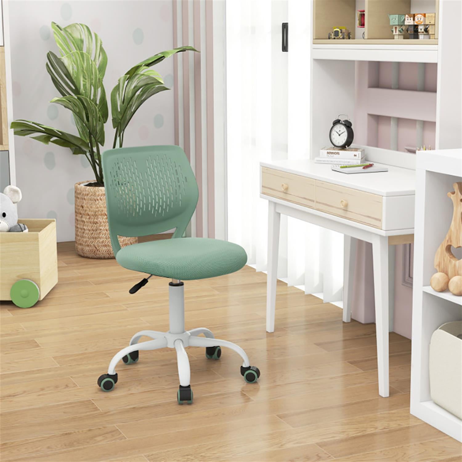 Demi Bonn Ergonomic Study Chair, Computer Desk Chairs with Adjustable Height, Suitable for Home Office, Green
