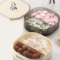 thumbnail image 5 of Jubipavy Divided Serving Tray With Lid Serving Dish Snack Bowls Candy Dish With Lid Plastic Food Organizer For Fruits Sweet Nut Crackers Snacks, 5 of 6