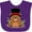 Purple, variant on Inktastic Groundhog Day with Groundhog in Top Hat Boys or Girls Baby Bib