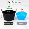 thumbnail image 3 of Air Fryer Silicone Egg Bite Molds, 6-Pack Reusable Egg Cooker Cups with Handles for Air Fryer, Oven, Microwave, BPA-Free Egg Poacher Liners for Breakfast, Snacks, Baking - Dishwasher Safe, Non-Stick, 3 of 3