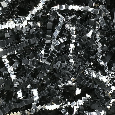 UPC: 0822566070088 | Box Partners Crinkle Paper 10 lb. Black/Silver 1/Case CPB10FF