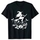 thumbnail image 4 of Camiseta de bruja para mujer, remera divertida con estampado de Halloween, camiseta informal de Vibes escalofriantes para mujer, Camisetas para mujer, 4 of 5