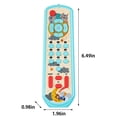 thumbnail image 3 of SIYTUAU Educational Tv Remote Control Play Toy Sound Buttons Light Up Blue Plastic Language Development Pretend Electronics Toy Remote Toy Blue, 3 of 7