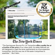 Bounce Pro 14ft Trampoline With Enclosure Combo & Basketball System