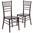 thumbnail image 1 of 2 Pack HERCULES Series Walnut Wood Chiavari Chair, 1 of 9
