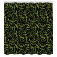 thumbnail image 2 of Ambesonne Vines Shower Curtain, Dark Tones Abstract Ivy Grape, 69"Wx75"L, Olive Green Dark Green, 2 of 2