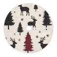 thumbnail image 6 of Yayeee Christmas Tree Skirt 47 inches for Xmas Tree Holiday Party Decoration, Christmas Plaid Forest, 6 of 6
