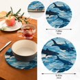 thumbnail image 3 of Sharks Sea Trivet Mats Pot Holders Cotton Woven Non-Slip Heat Resistant for Hot Pots Pans Pats for Cooking Baking Set of 2, 3 of 7
