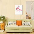 thumbnail image 4 of Lienzo sin marco con arte moderno de flamencos, impresión de pintura al óleo, decoración para colgar en la pared SML Flamingo M, 4 of 7