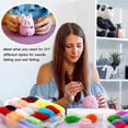 thumbnail image 4 of Wool Felt Felt Needle Kit Set 36 Colors Gift Tool Roving Material Complete Pcs Tool 109 Fiber Starter, 4 of 5