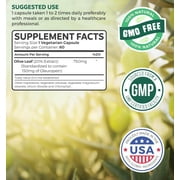 Healths Harmony Olive Leaf Extract Capsules with 20% Oleuropein, Antioxidants Supplement, 120 Count