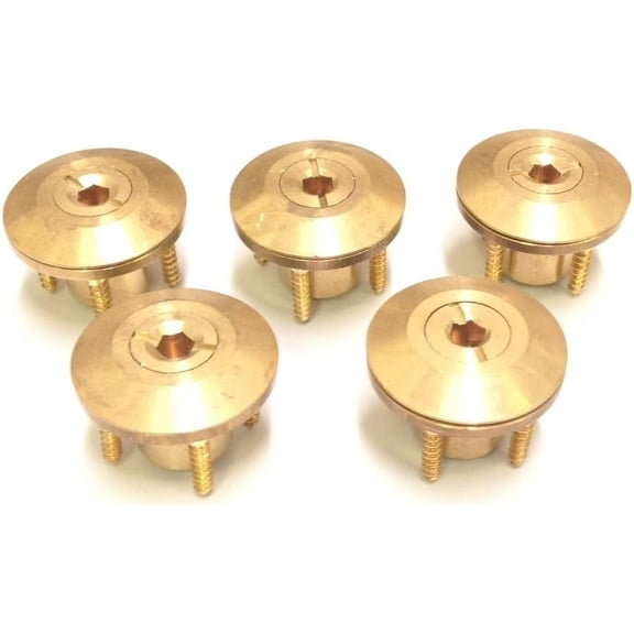 5 Pack Swimming Pool Brass Wood Deck Anchor for Pool Safety Cover