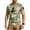 Army Green, variant on Men Tactical Short Sleeve T Shirt Loose Fit Round Neck Camouflage Print Velcro Patch Breathable Quick Dry Outdoor Top