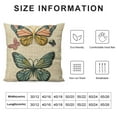 thumbnail image 5 of BCIIG YUESHARE Boho Colorful Butterfly Linen Throw Pillow   Butterfly Lover Gifts for Home Girls Room Bedroom Decor 12x12in, 5 of 5