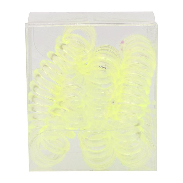 Anillo colorido para el cabello con alambre telefónico para mujer, banda para el cabello de alta elasticidad, cuerda (color fluorescente)