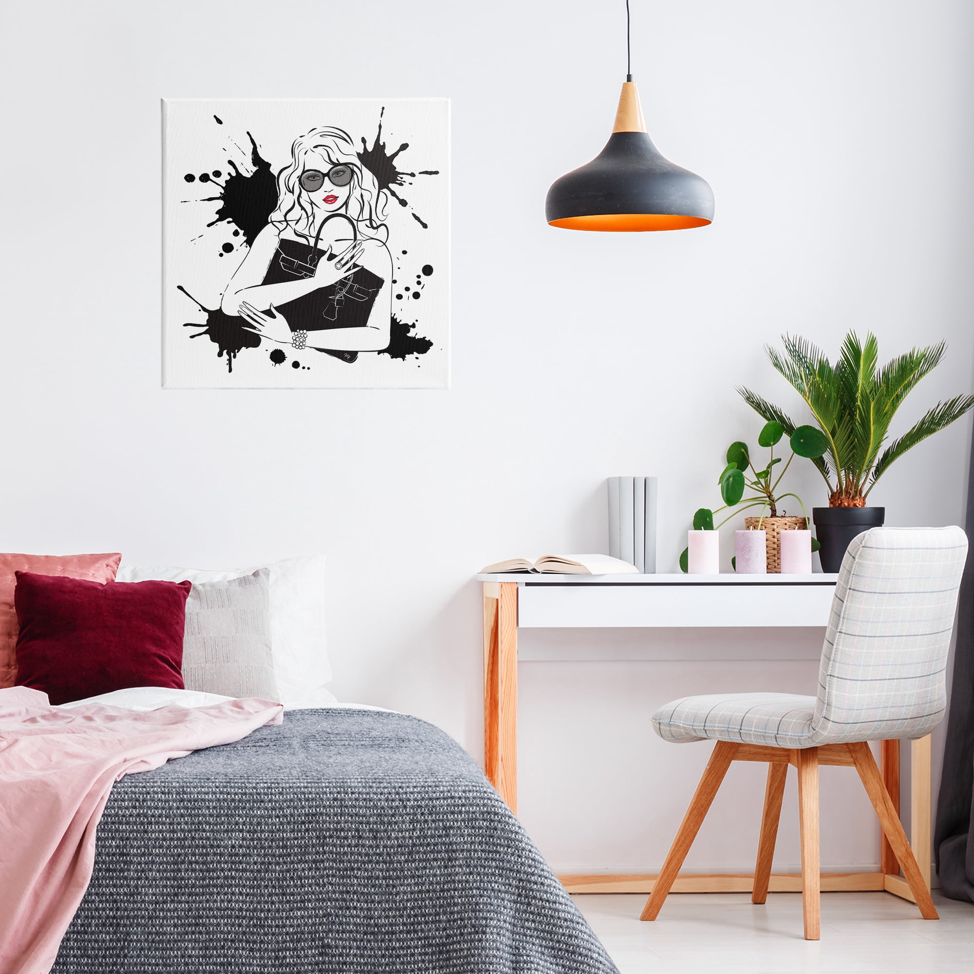 Stupell Industries Black Bag Elegance & Glamour Canvas Wall Art, design by Martina Pavlova