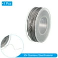 thumbnail image 3 of Uxcell 328ft Picture Hanging Wire, Coated Cable 304 Stainless Steel Rope for Photo Frame Artwork Silver 0.02" Dia., 3 of 7
