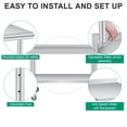thumbnail image 4 of Stainless Steel Table for Prep & Work, Commercial Heavy Duty Table with Adjustable Undershelf, Backsplash and 4 Caster Wheels for Restaurant, Home and Hotel, 4 of 8