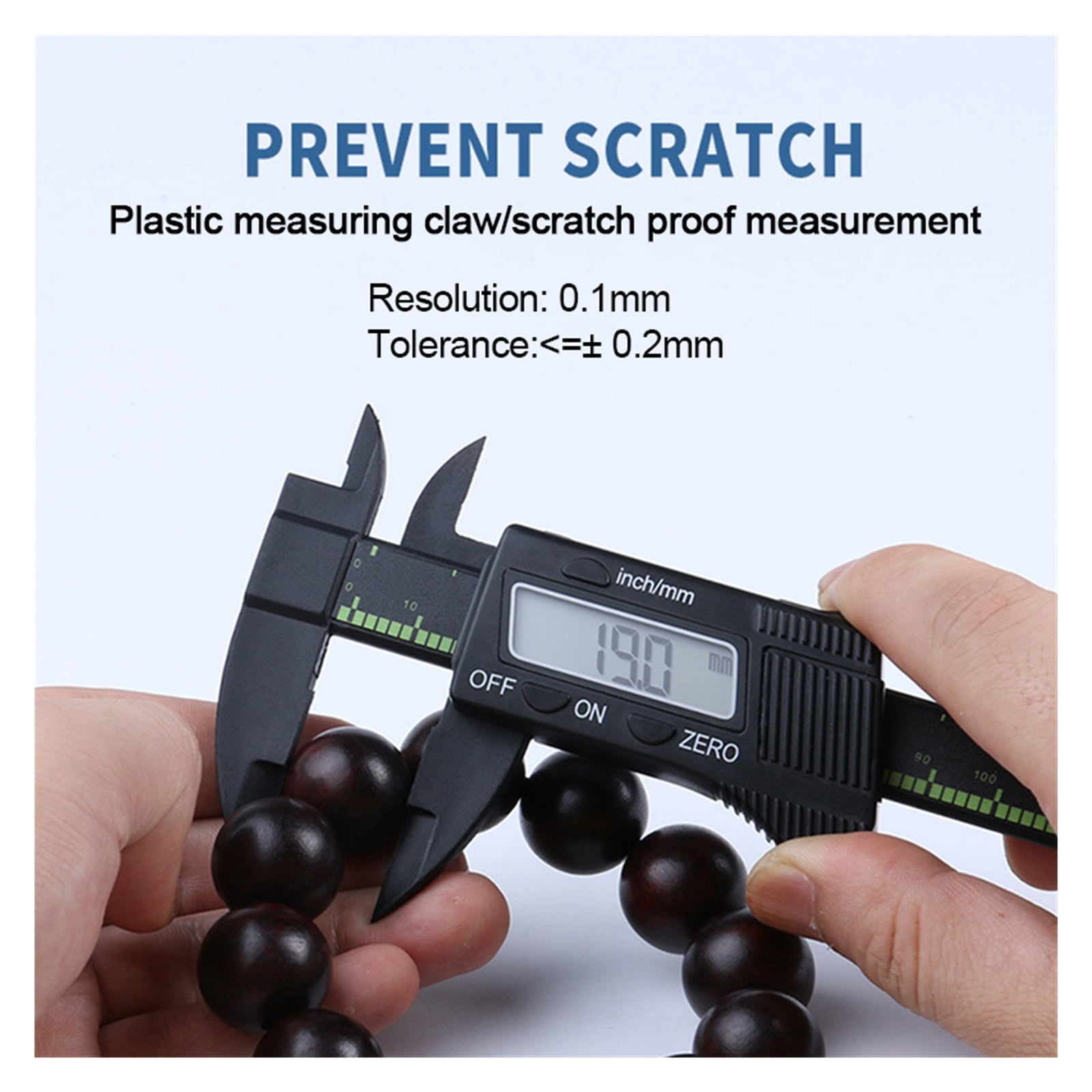 0-150mm Plastic Electronic Digital Caliper Carbon Fiber Dial Vernier Caliper Gauge Micrometer Measuring Tool Digital Ruler ,Complete Kit