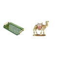 thumbnail image 1 of Bandeja para servir,Bandeja rectangular para servir en la cocina con asa,Figura de escritorio,Figura de camello,decoración moderna,regalo para inauguración de casa,Estatua de animal de, 1 of 8