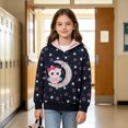 thumbnail image 2 of NLVRBC Toddler Girls Owl Hoodies Kids Light Weight Hooded Jacket 5T, 2 of 7