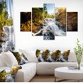 thumbnail image 1 of Cascade à Travers la Forêt - Impression sur Toile Paysage, 1 of 3