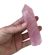 BuleStore  40-50mm Natural Rock Pink Rose Quartz Crystal Wand Point Healing Mineral Stone