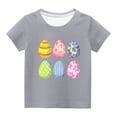 thumbnail image 2 of Edvintorg Kawaii Easter Eggs Tshirt for Kids 2025 Summer Girls Clothes Boys Tee Shirts Fashion Printed Round Neck Short Sleeve Tops 3-14Years Children's Clothing, 2 of 4