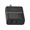 OtterBox 78-52547 Black Shimmer USB-C and USB-A Fast Charge Dual Port Wall Charger, 30W Combined