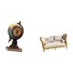 thumbnail image 5 of Figura de globo terráqueo, estatua moderna, reloj de mesa coleccionable, adorno artístico para estante, oficina, chimenea, dormitorio, armario, casa d, 5 of 8