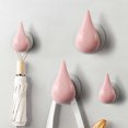 thumbnail image 3 of CSChome Hanger Hook Punch free Hanger Hook: Space saving Traceless Strong Load bearing Water Drop Shape Design for Home Use, 3 of 7