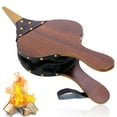 thumbnail image 1 of Fuelle de chimenea de madera con correa de cuero colgante, fuelle de aire marrón para barbacoa al aire libre y Camping 1 Uds, 1 of 5