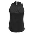 thumbnail image 4 of Vedolay Tank Tops Women Women's Flowy Tank Tops Camis Sleeveless Crew Neck Casual Shirts Loose Fitting Blouses,Black L, 4 of 5