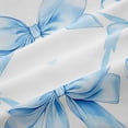 thumbnail image 5 of Erosebridal Cute Bows Bowtie Black Out Curtains For Kids,Ribbon Bowknot Pattern Curtains Pack of 2 (42x63 Each),Blue White, 5 of 7