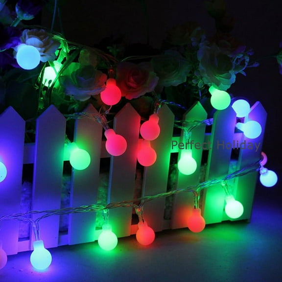 Perfect Holiday 100 LED String Fairy Light Bulb - Multicolor