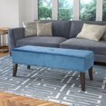 thumbnail image 2 of CorLiving Antonio  Blue Velvet 46" Wide Bench, 2 of 7