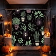 thumbnail image 6 of Miwamany Halloween Shower Curtain, 72x72 Inch Waterproof Polyester Bath Liner, Spooky Print Partition Cloth with Hooks for Bathroom Decor, Holiday Home Accent, 6 of 6