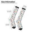 thumbnail image 5 of Balery Stamp Printed Novelty Socks Men's Women's Crew Socks Sports Socks Knee High Socks Cotton Socks Quirky and Cool Socks, 5 of 9