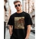 thumbnail image 1 of Camisetas retro de manga corta con estampado del desierto occidental para hombre, camisetas de cuello redondo, 1 of 8