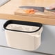 thumbnail image 1 of Cubo de Basura para Colgar En La Puerta Del Armario | Cubo de Basura de Cocina con Aro para Bolsas | Papelera de Plástico Que Ahorra Espacio para Cáscaras de Fruta, Restos de Papel | Montaje En Pared, 1 of 6