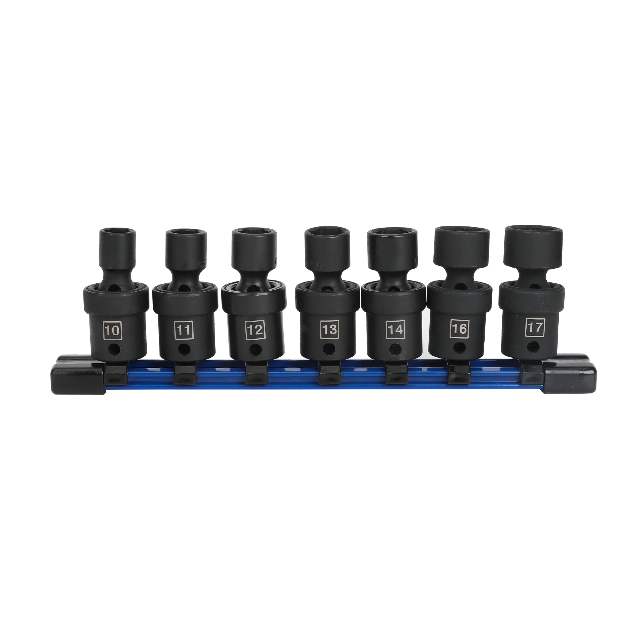 Hyper Tough 7-Piece 3/8-Inch Drive Impact Swivel Socket Set, mm
