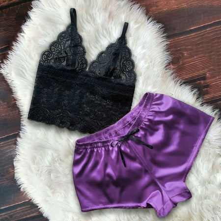 

yotyukeb Women Sleepwear Set Women Lingerie Set With Garter Belts Bra And Panty Jumpsuit Lingerie Sets Nightgowns For Women Sleepwear For Womens Pajamas For Women